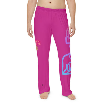 Men's Pajama Pants: Gaming Pink