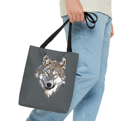 Tote Bag: Wolves Dark Grey