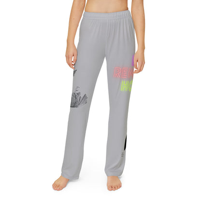 Kids Pajama Pants: Writing Lite Grey