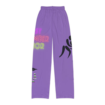 Kids Pajama Pants: Wrestling Lite Purple