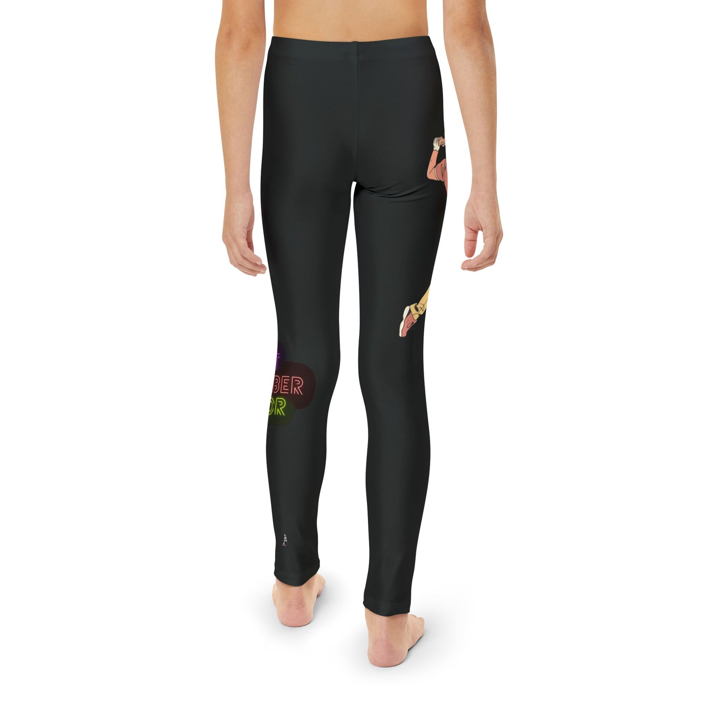 Youth Full-Length Leggings: Golf Black