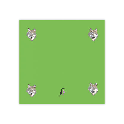 Post-it® Note Pads: Wolves Green