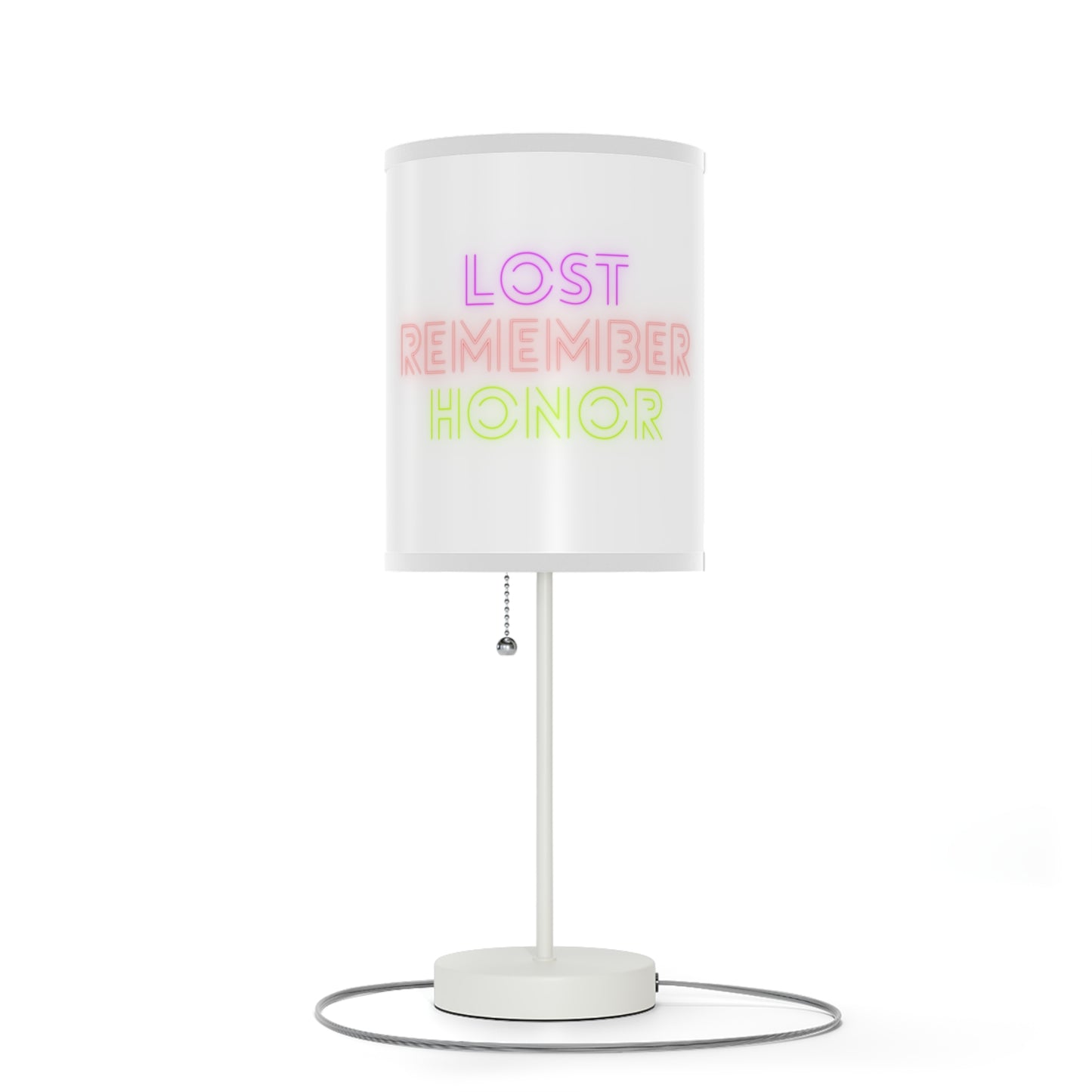 Lamp on a Stand, US|CA plug: Wolves White