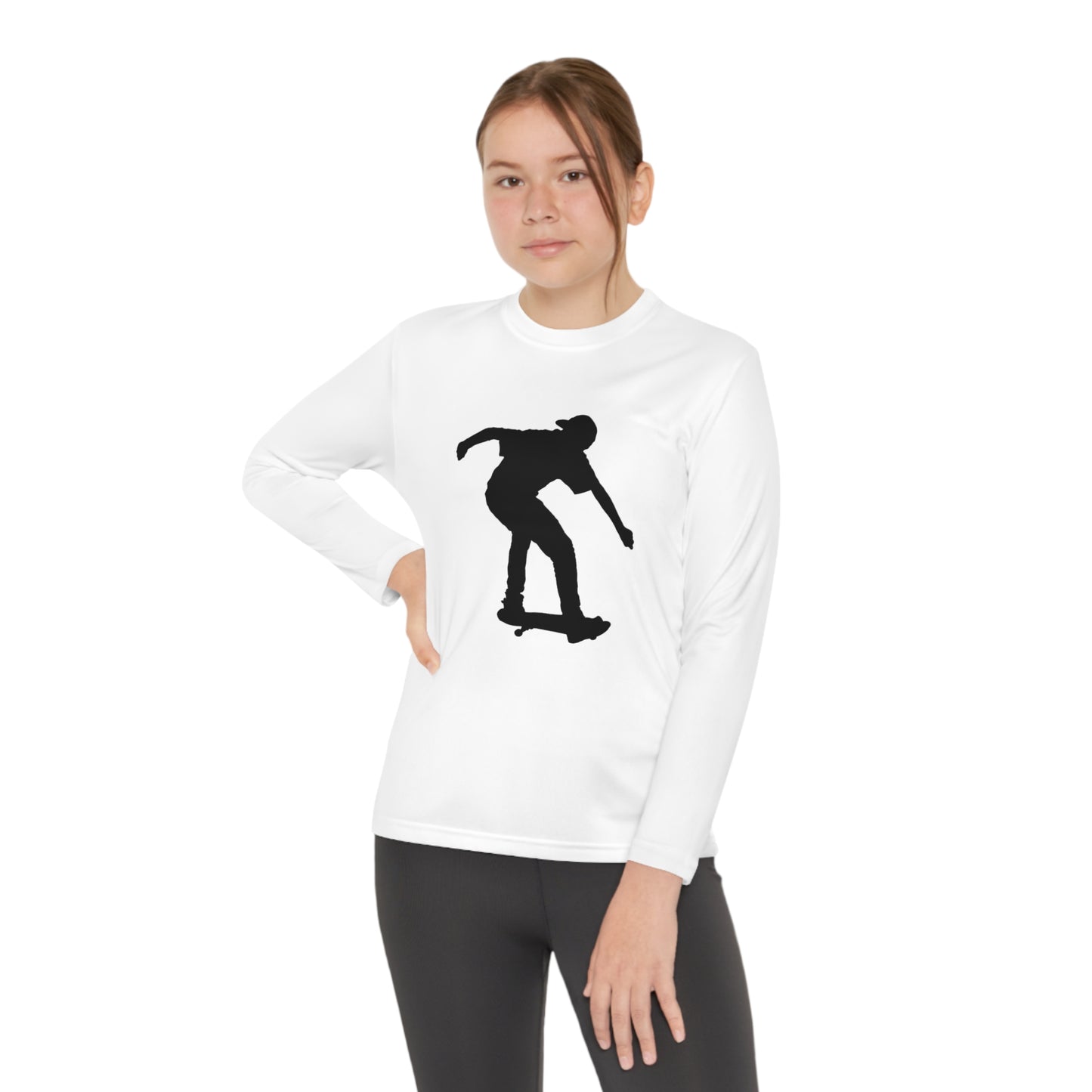 Youth Long Sleeve Competitor Tee: Skateboarding 