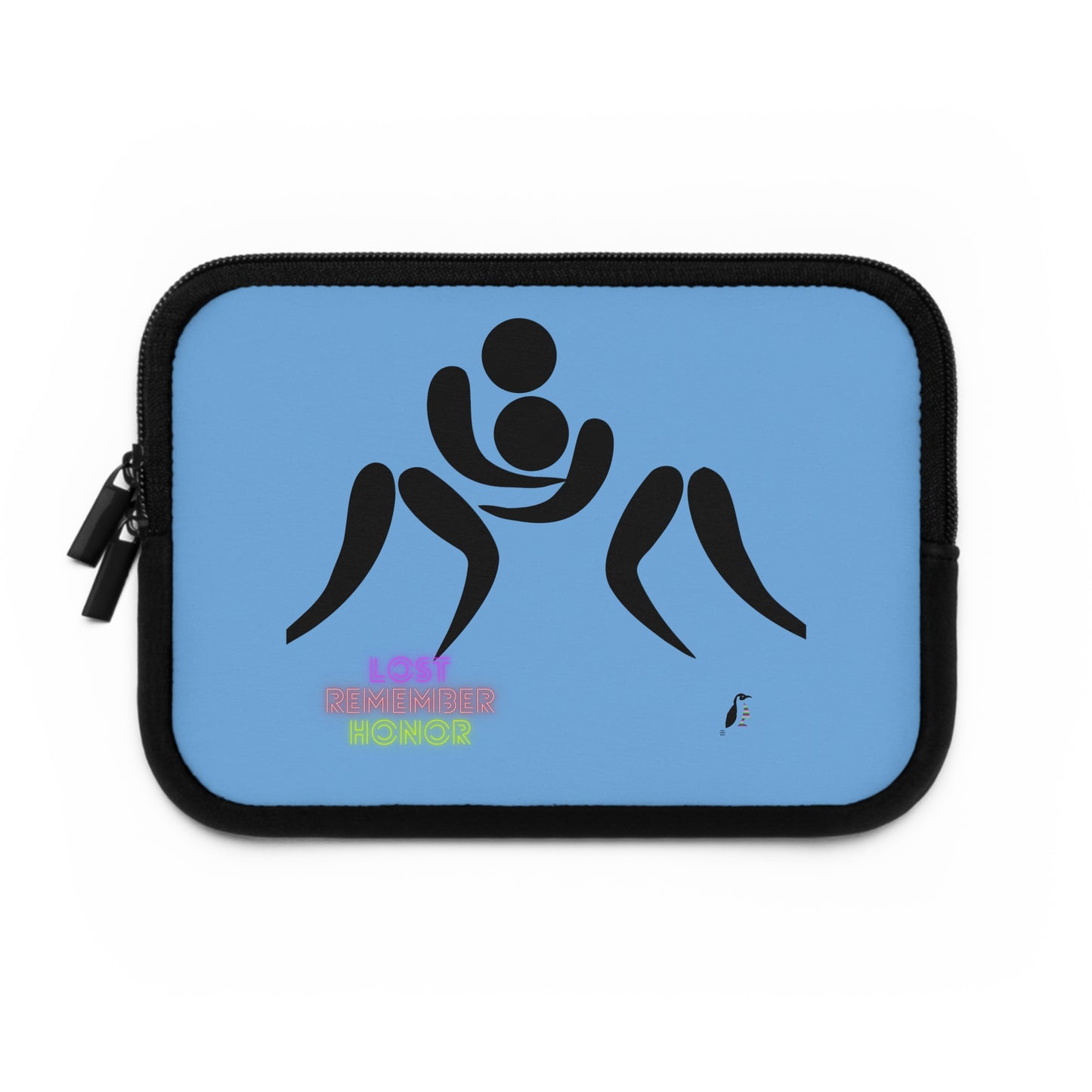 Laptop Sleeve: Wrestling Lite Blue