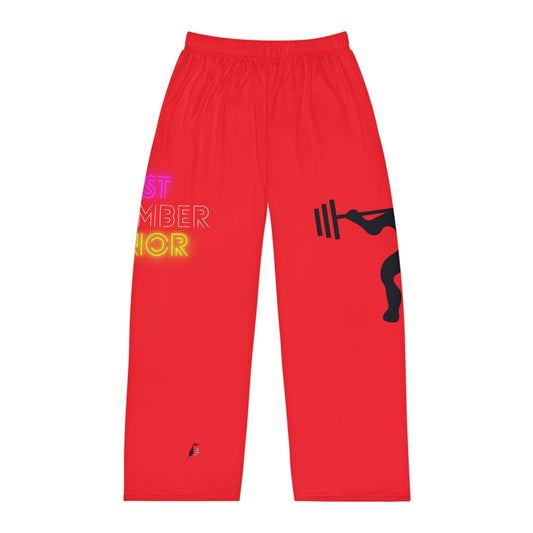 Men's Pajama Pants: Weightlifting Red