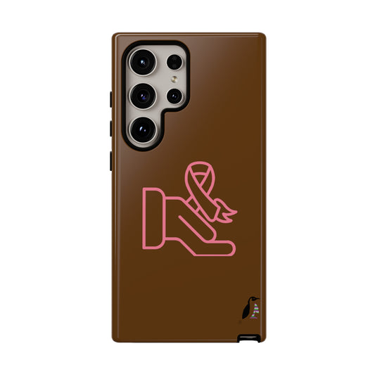 Tough Cases (for Samsung & Google): Fight Cancer Brown