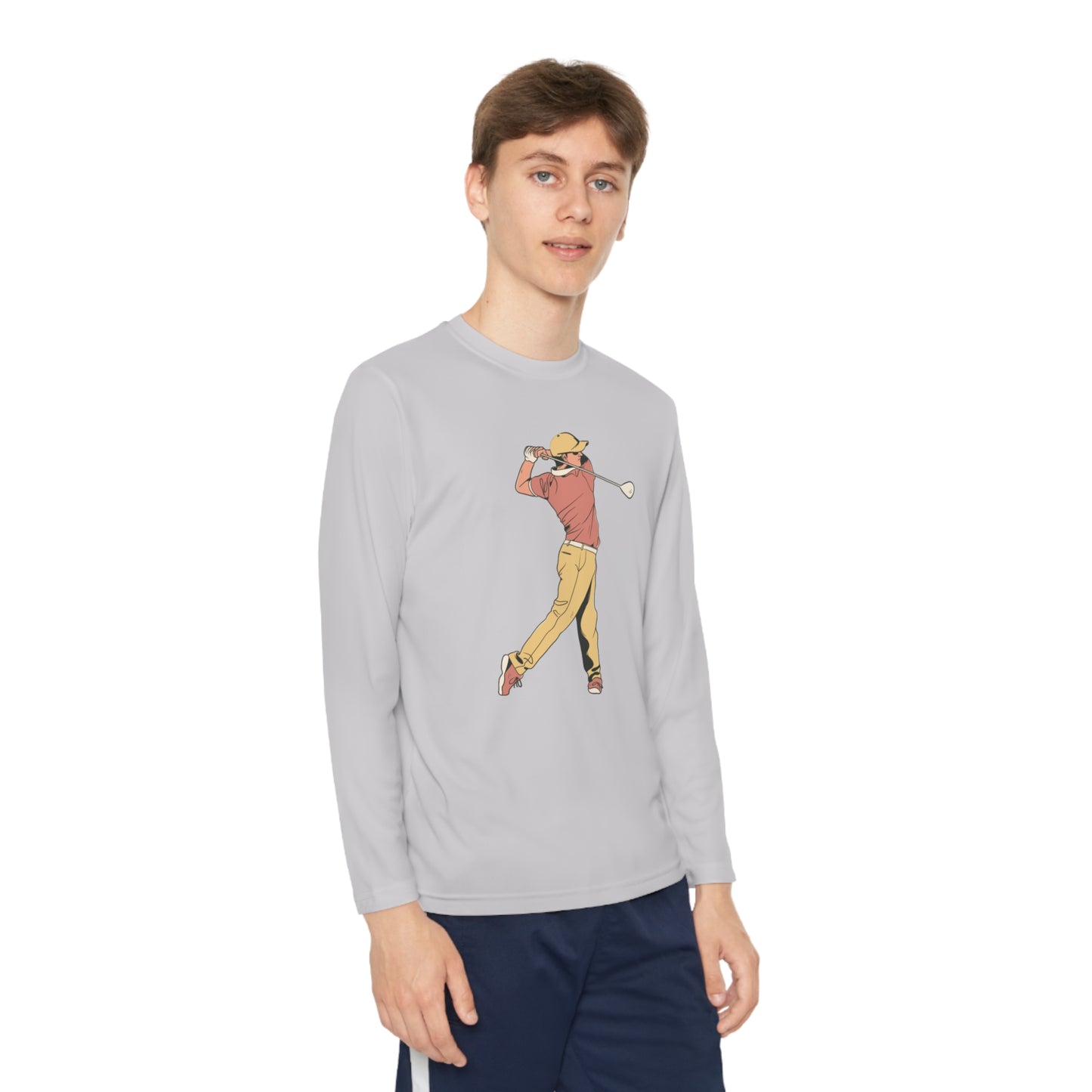 Youth Long Sleeve Competitor Tee: Golf