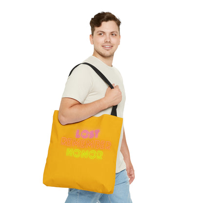 Tote Bag: Lost Remember Honor Yellow