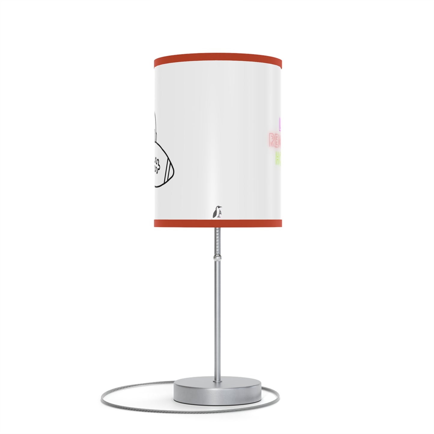 Lamp on a Stand, US|CA plug: Football White