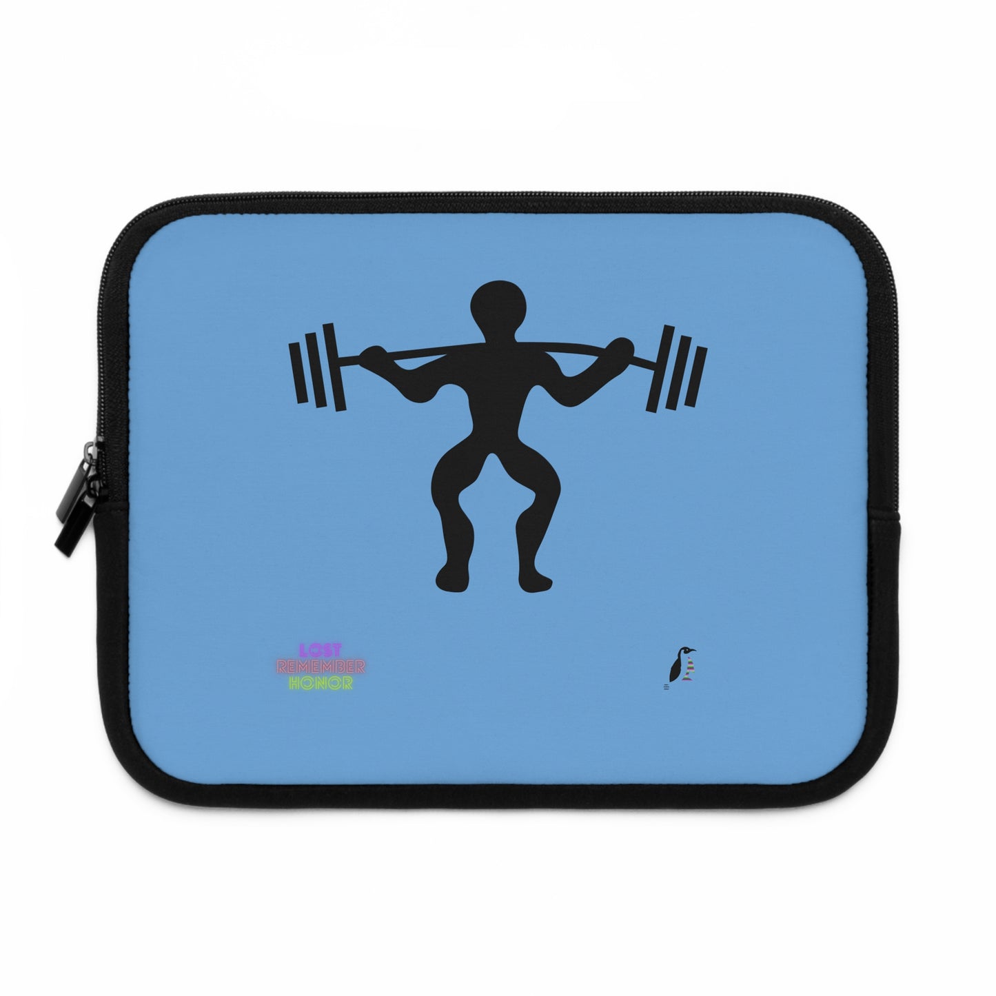 Laptop Sleeve: Weightlifting Lite Blue