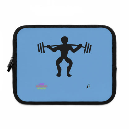 Laptop Sleeve: Weightlifting Lite Blue