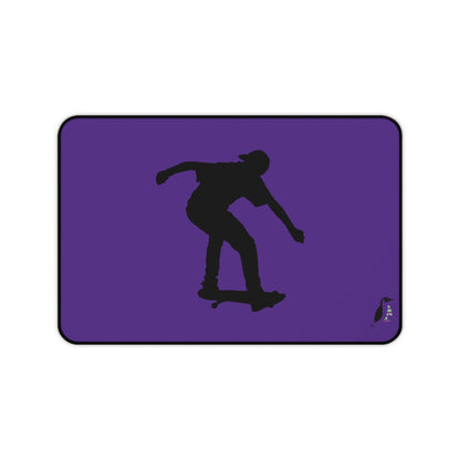 Desk Mat: Skateboarding Purple