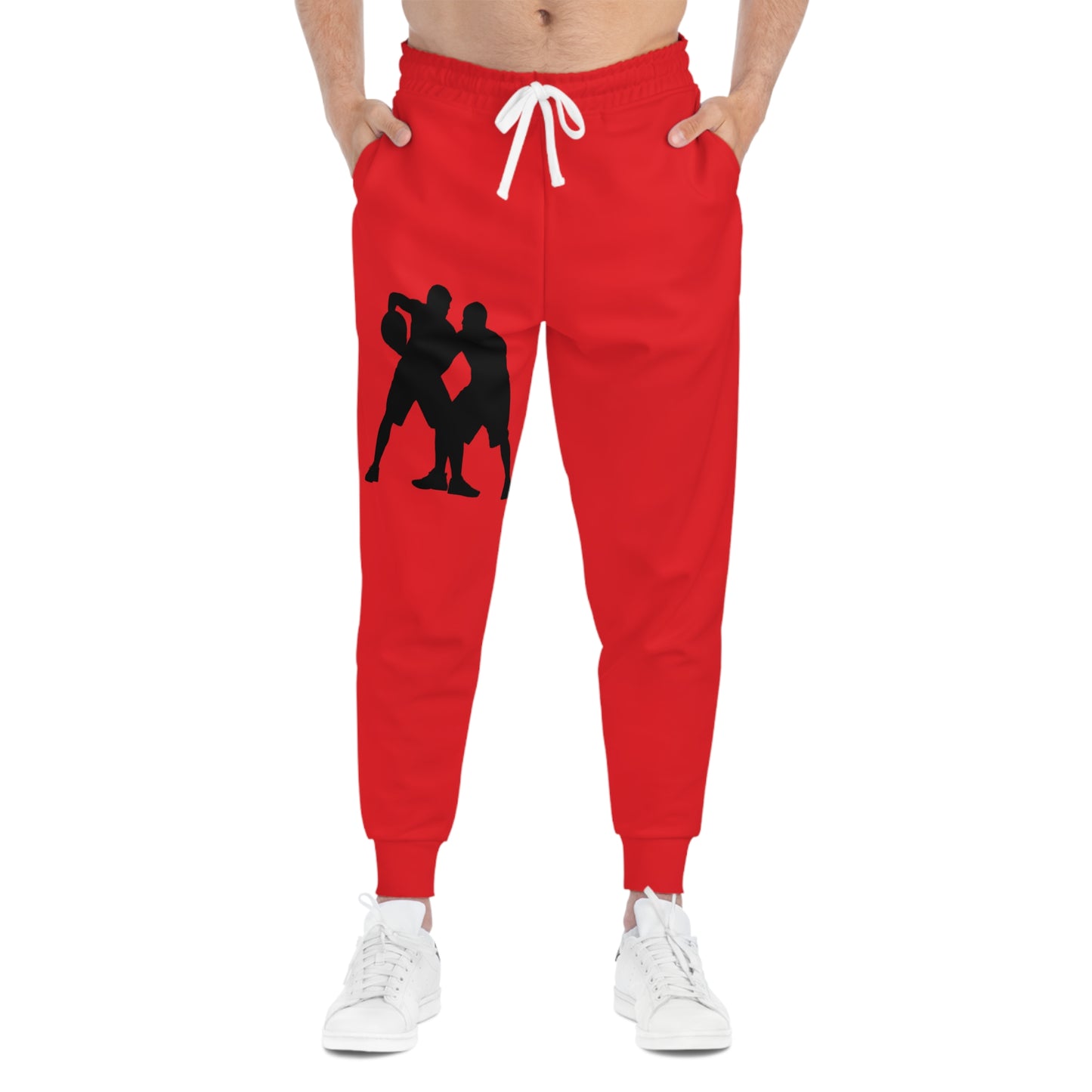 Athletic Joggers: Basketball Red