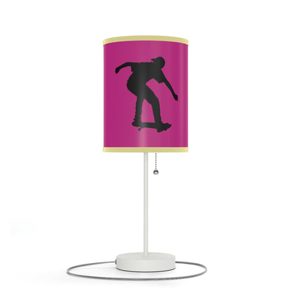 Lamp on a Stand, US|CA plug: Skateboarding Pink