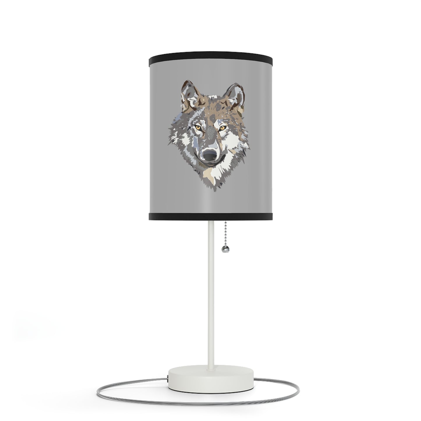 Lamp on a Stand, US|CA plug: Wolves Lite Grey