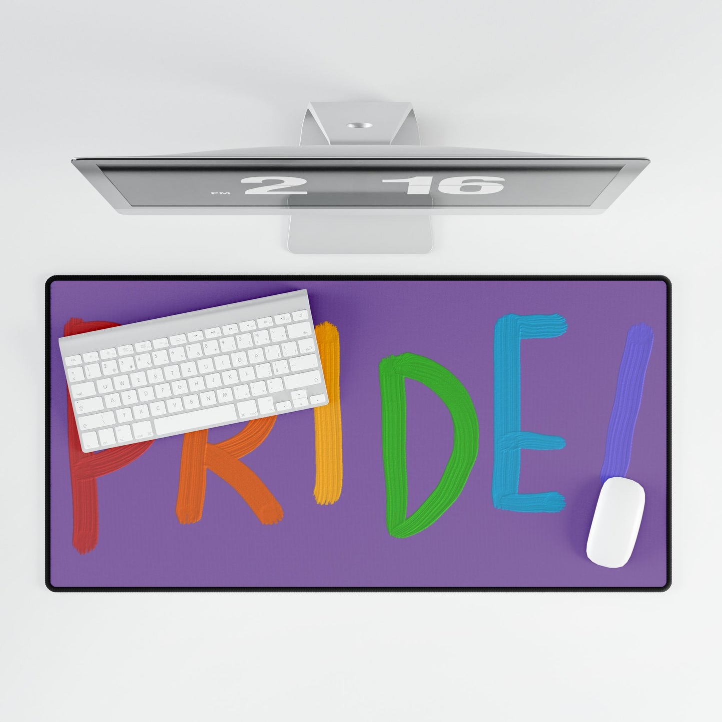 Desk Mats: LGBTQ Pride Lite Purple