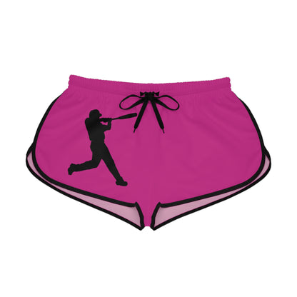 Women's Relaxed Shorts: Baseball Pink