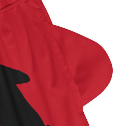 Basketball Rib Shorts: Soccer Dark Red