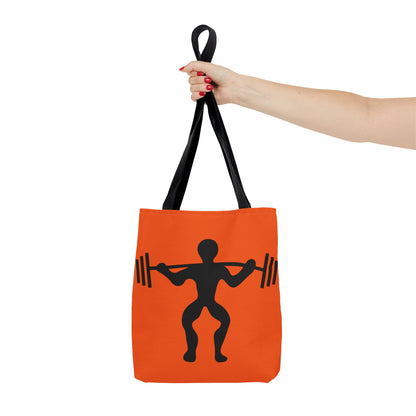 Tote Bag: Weightlifting Orange