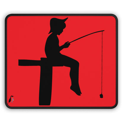 Gaming Mouse Pad: Fishing Red