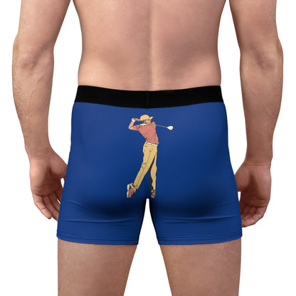 Men's Boxer Briefs: Golf Dark Blue