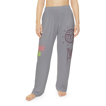 Pambabaeng Pajama Pantalon: Volleyball Gray 