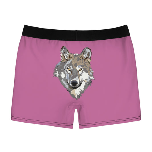Men's Boxer Briefs: Wolves Lite Pink