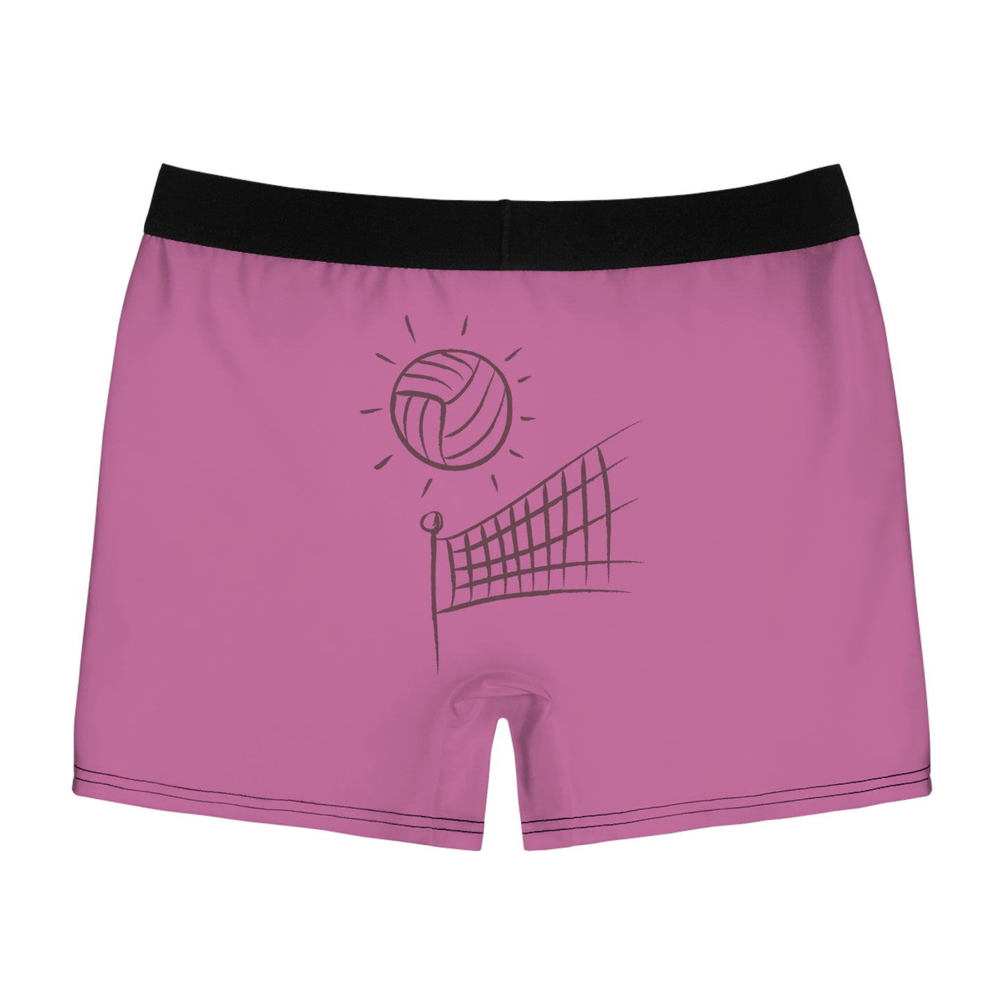 Men's Boxer Briefs: Volleyball Lite Pink