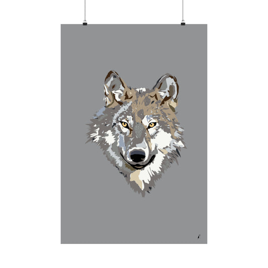 Premium Matte Vertical Posters: Wolves Grey