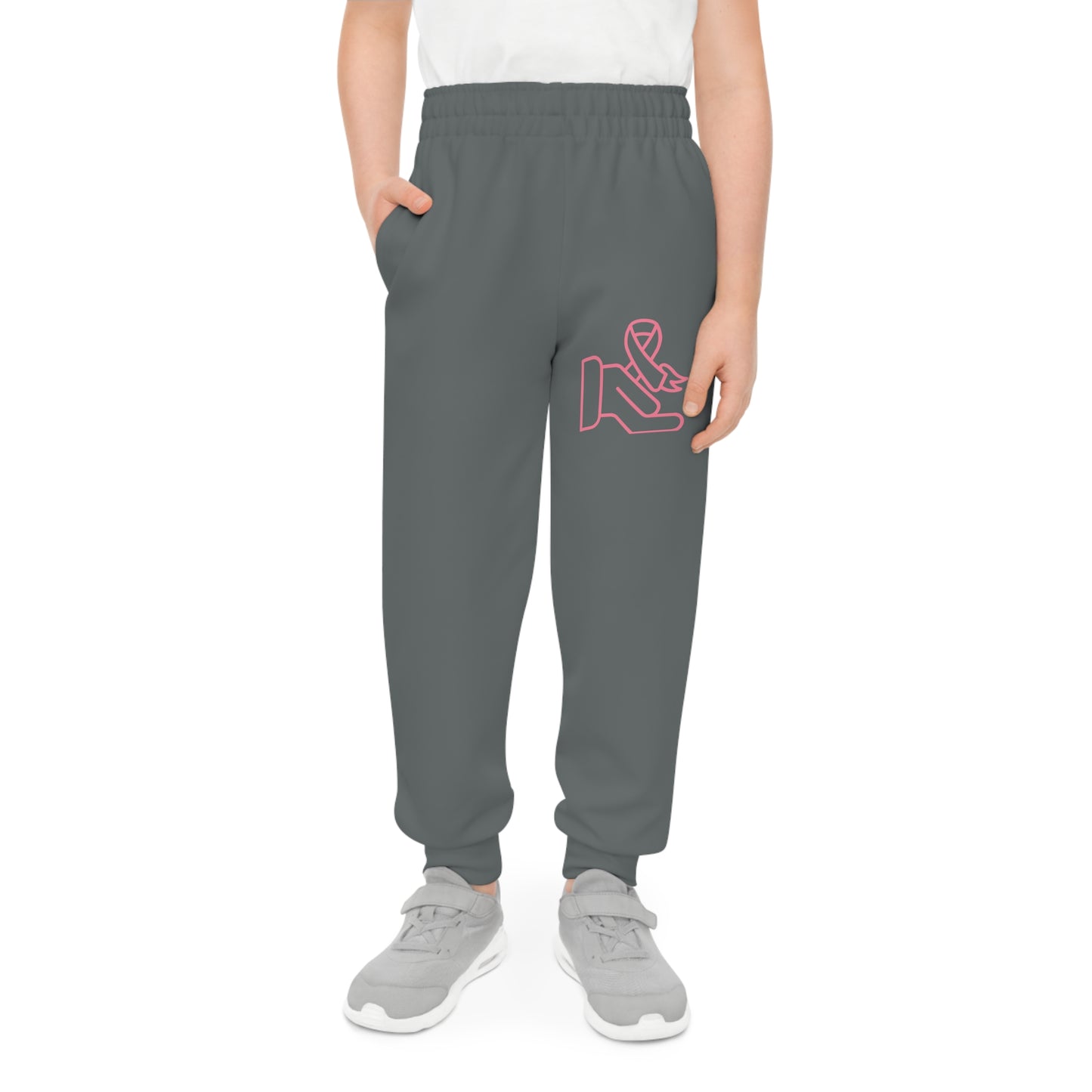 Youth Joggers: Fight Cancer Dark Grey