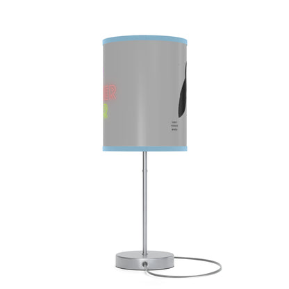 Lamp on a Stand, US|CA plug: Crazy Penguin World Logo Lite Grey