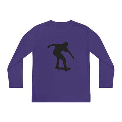 Youth Long Sleeve Competitor Tee: Skateboarding