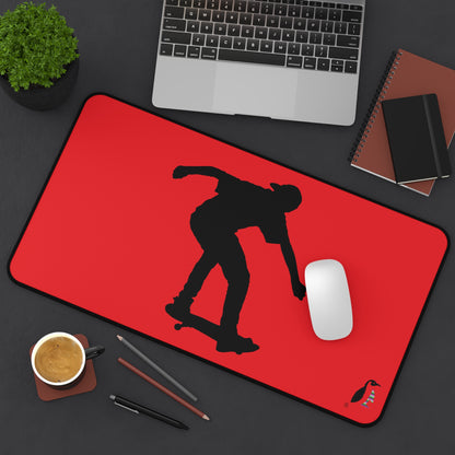 Desk Mat: Skateboarding Red