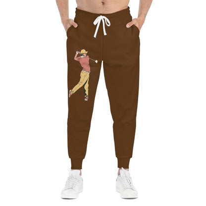 Athletic Joggers: Golf Brown