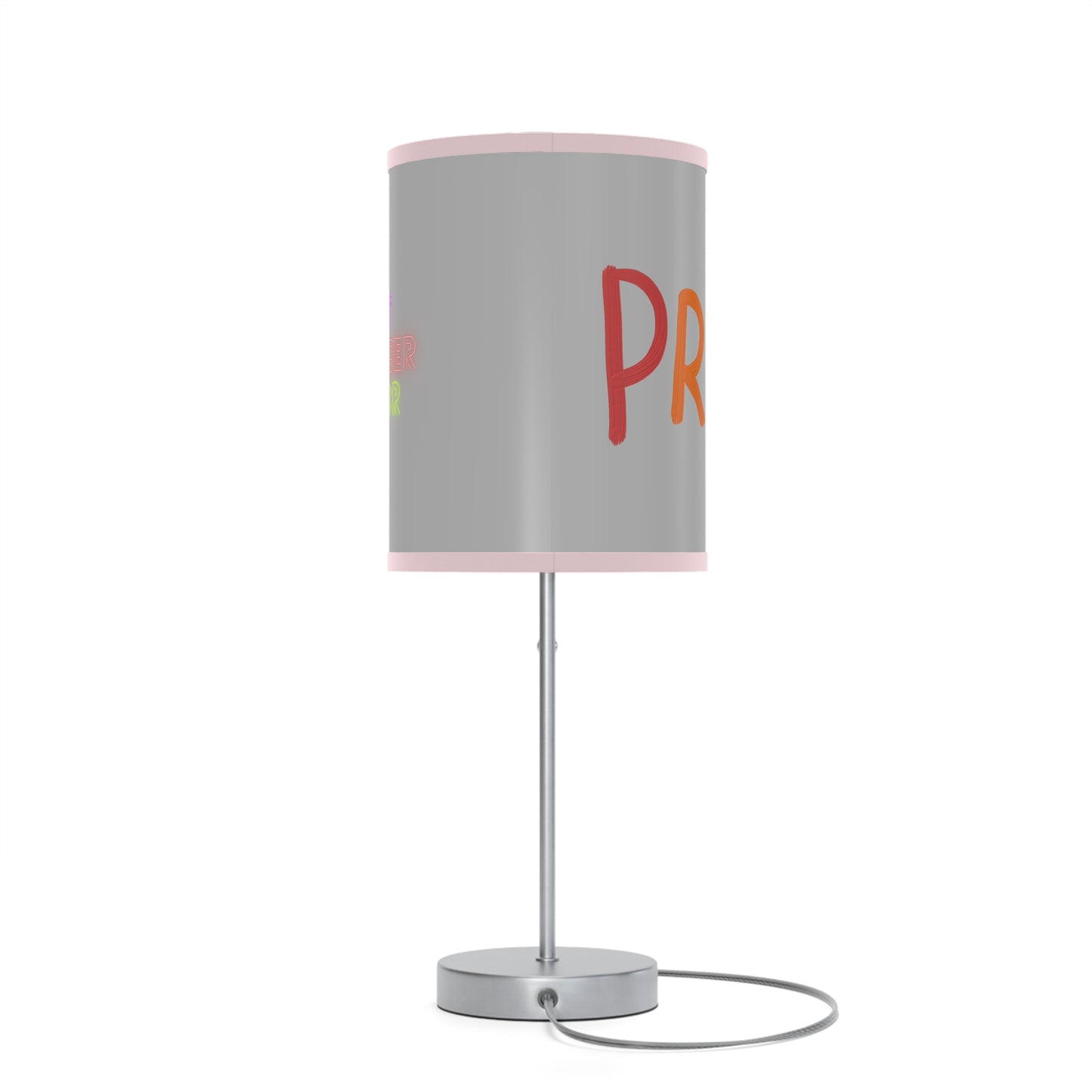 Lamp on a Stand, US|CA plug: LGBTQ Pride Lite Grey 