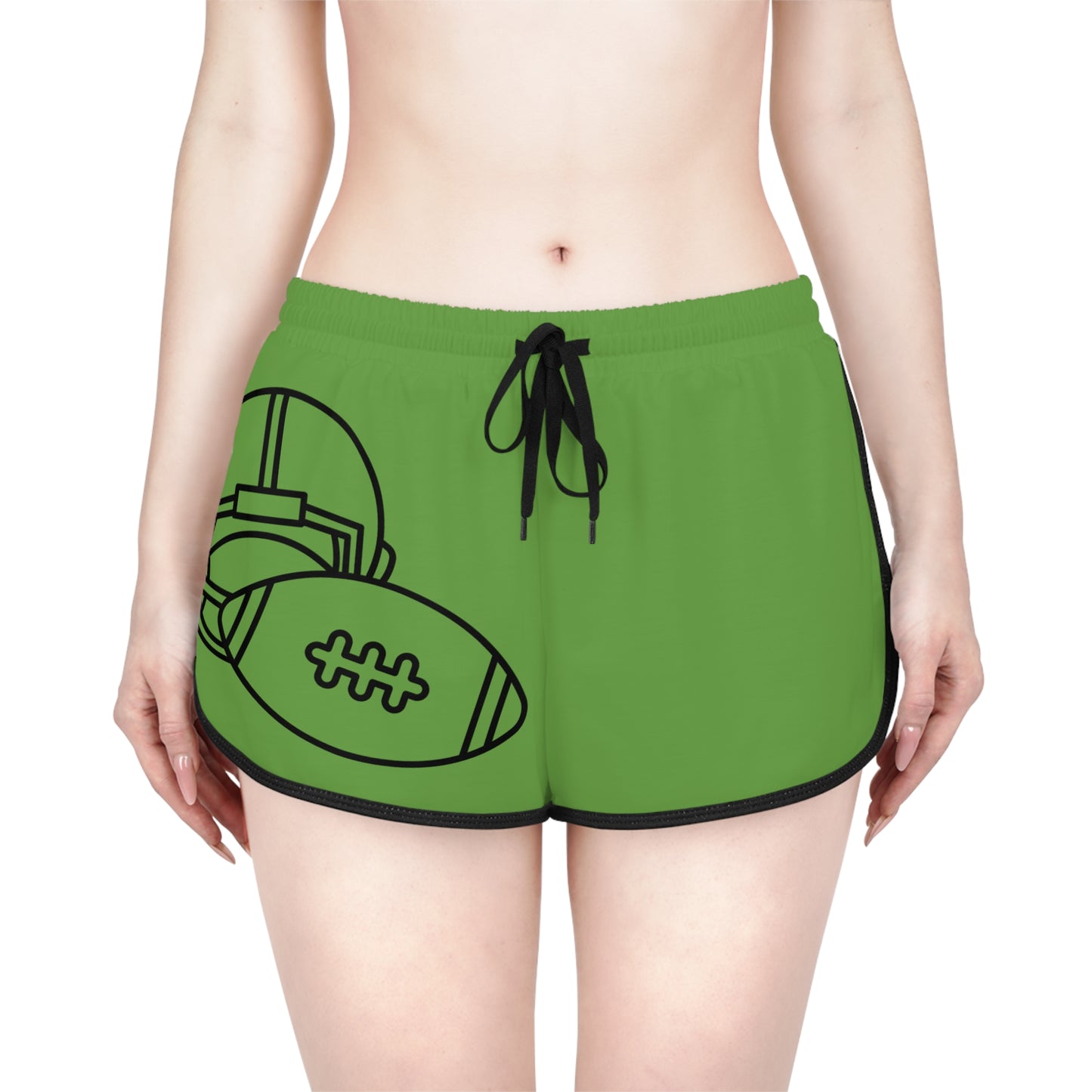 Women's Relaxed Shorts: Football Green