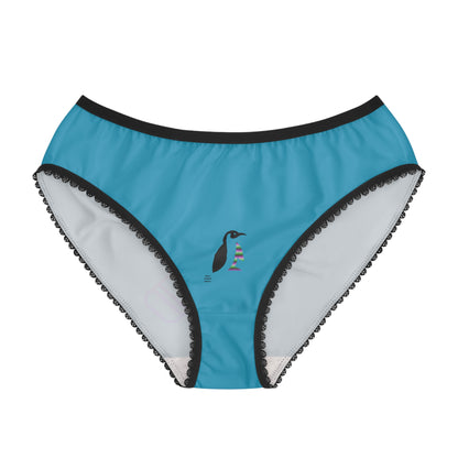 Women's Briefs: Music Turquoise