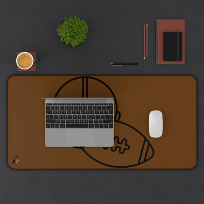 Desk Mat: Football Brown