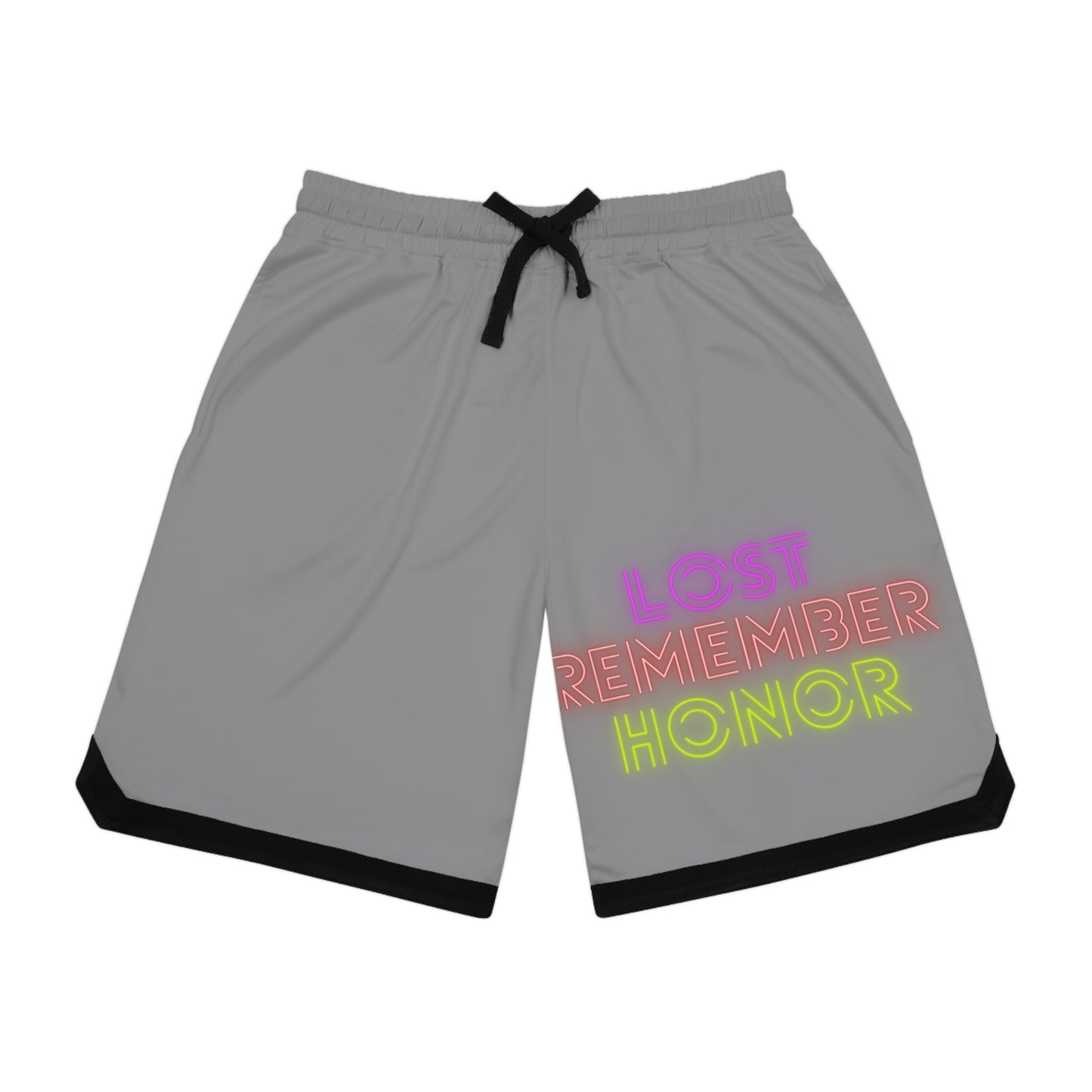 Basketball Rib Shorts: Lost Remember Honor Grey