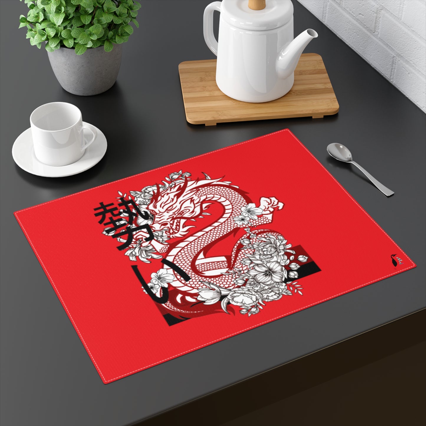 Placemat, 1pc; Dragons Red