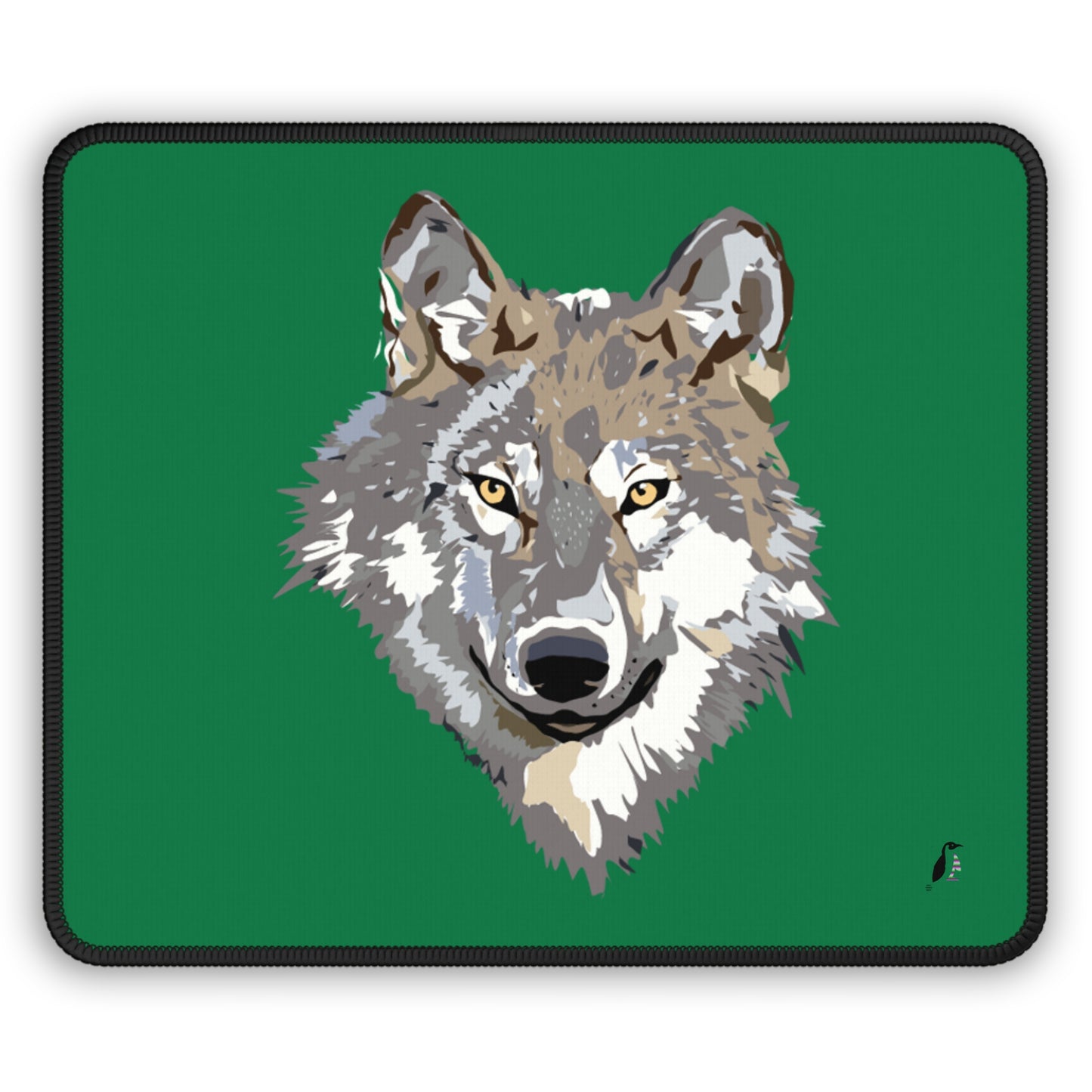 Gaming Mouse Pad: Wolves Dark Green