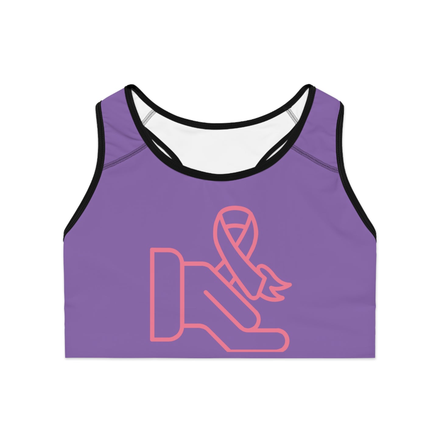 Sports Bra: Fight Cancer Lite Purple