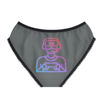 Women's Briefs: Gaming Dark Grey