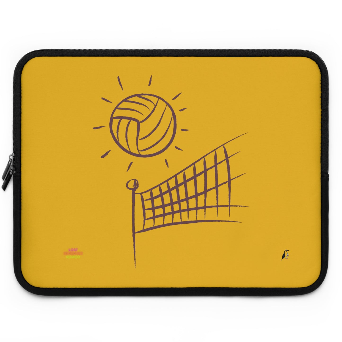 Laptop Sleeve: Volleyball Yellow