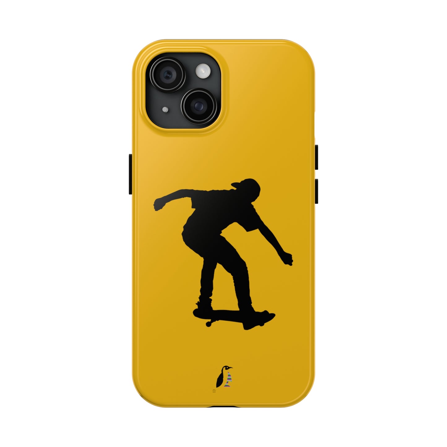 Tough Phone Cases (for iPhones): Skateboarding Yellow