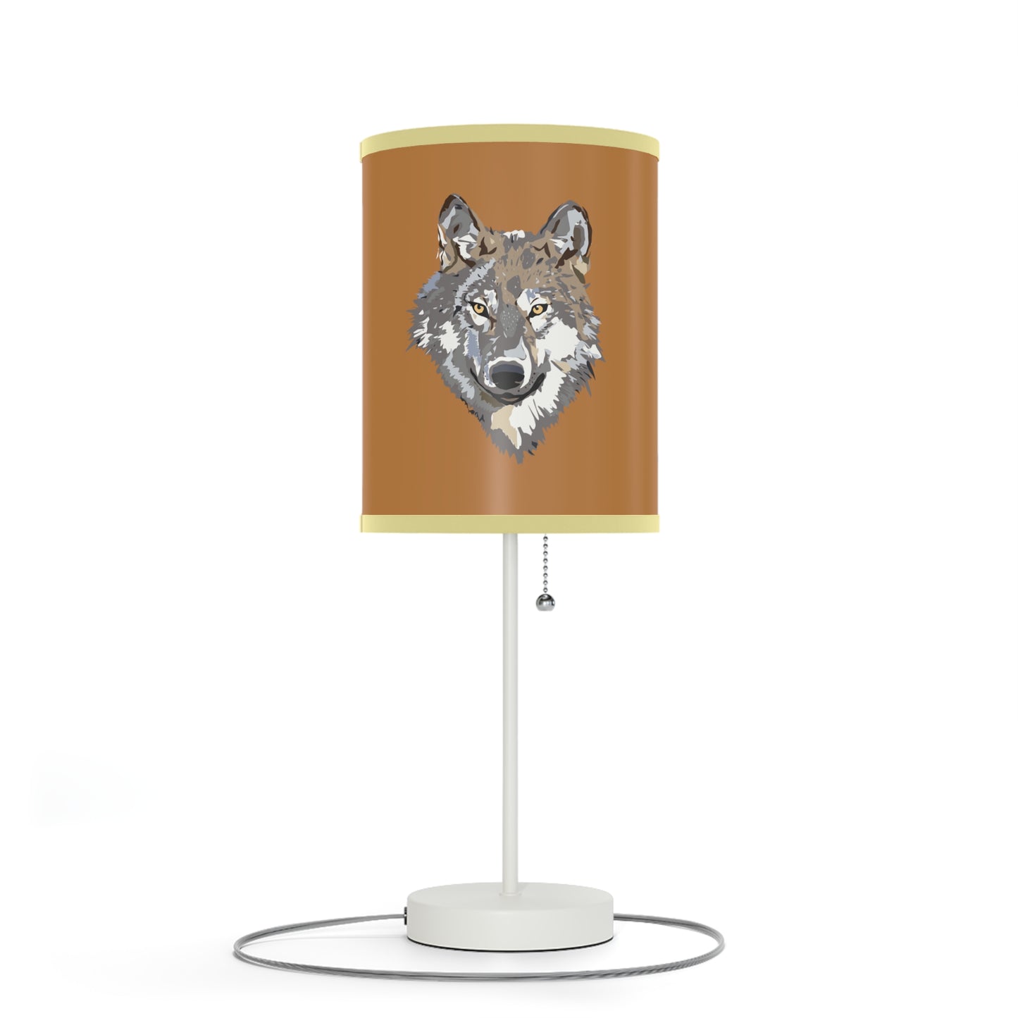 Lamp on a Stand, US|CA plug: Wolves Lite Brown