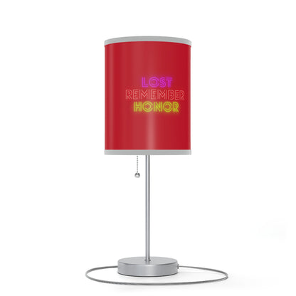 Lamp on a Stand, US|CA plug: Fight Cancer Dark Red