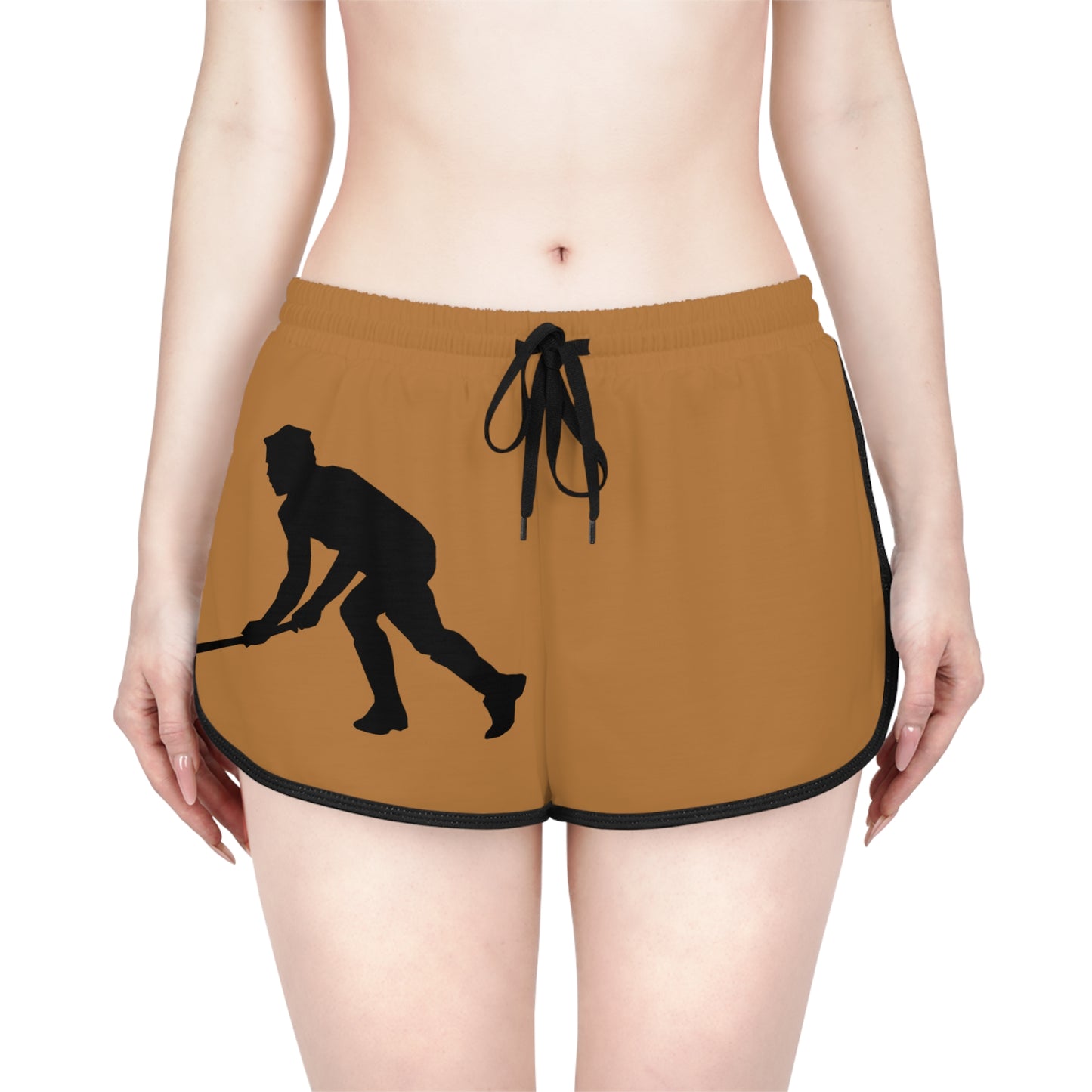 Women's Relaxed Shorts: Hockey Lite Brown