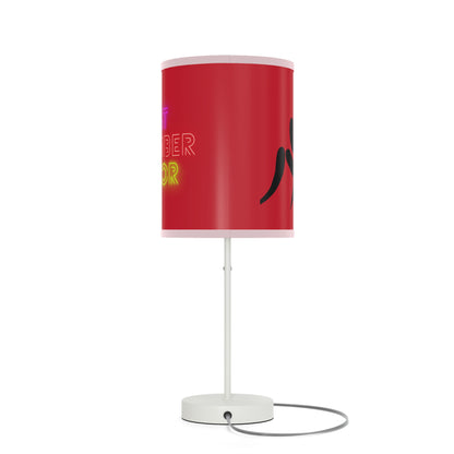 Lamp on a Stand, US|CA plug: Wrestling Dark Red